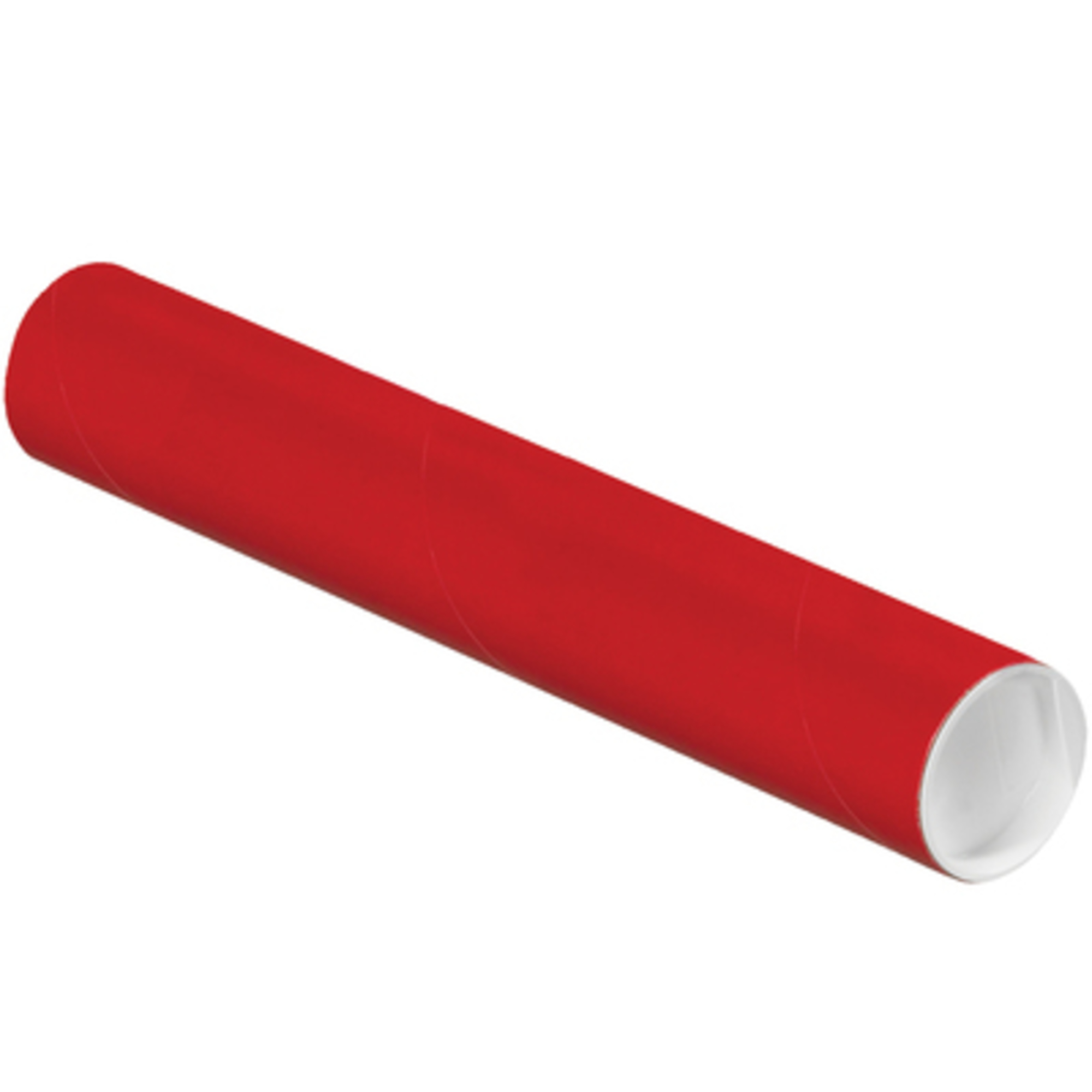 Stock Packaging 2in. x 12in. Red Tubes with Caps — 50 Pcs, Model# P2012R
